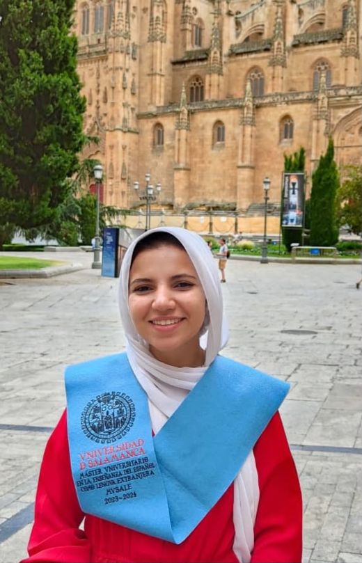 Sara Hanea, founder of Madrasa and accredited DELE examiner, at the Universidad de Salamanca